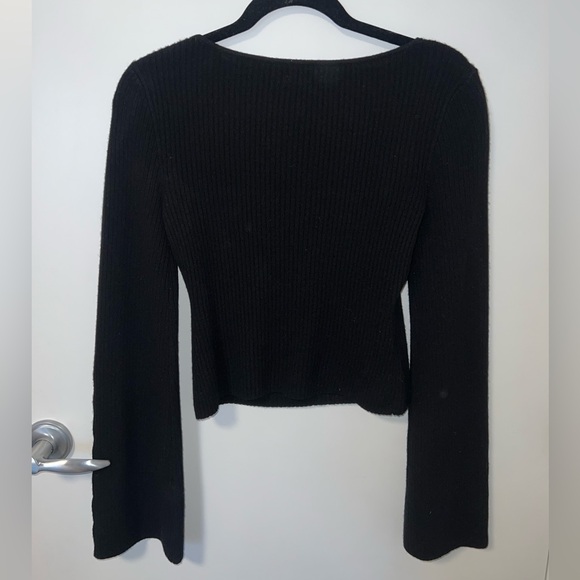 Reformation Emanuele Cashmere Novelty Button Sweater - Picture 7 of 8